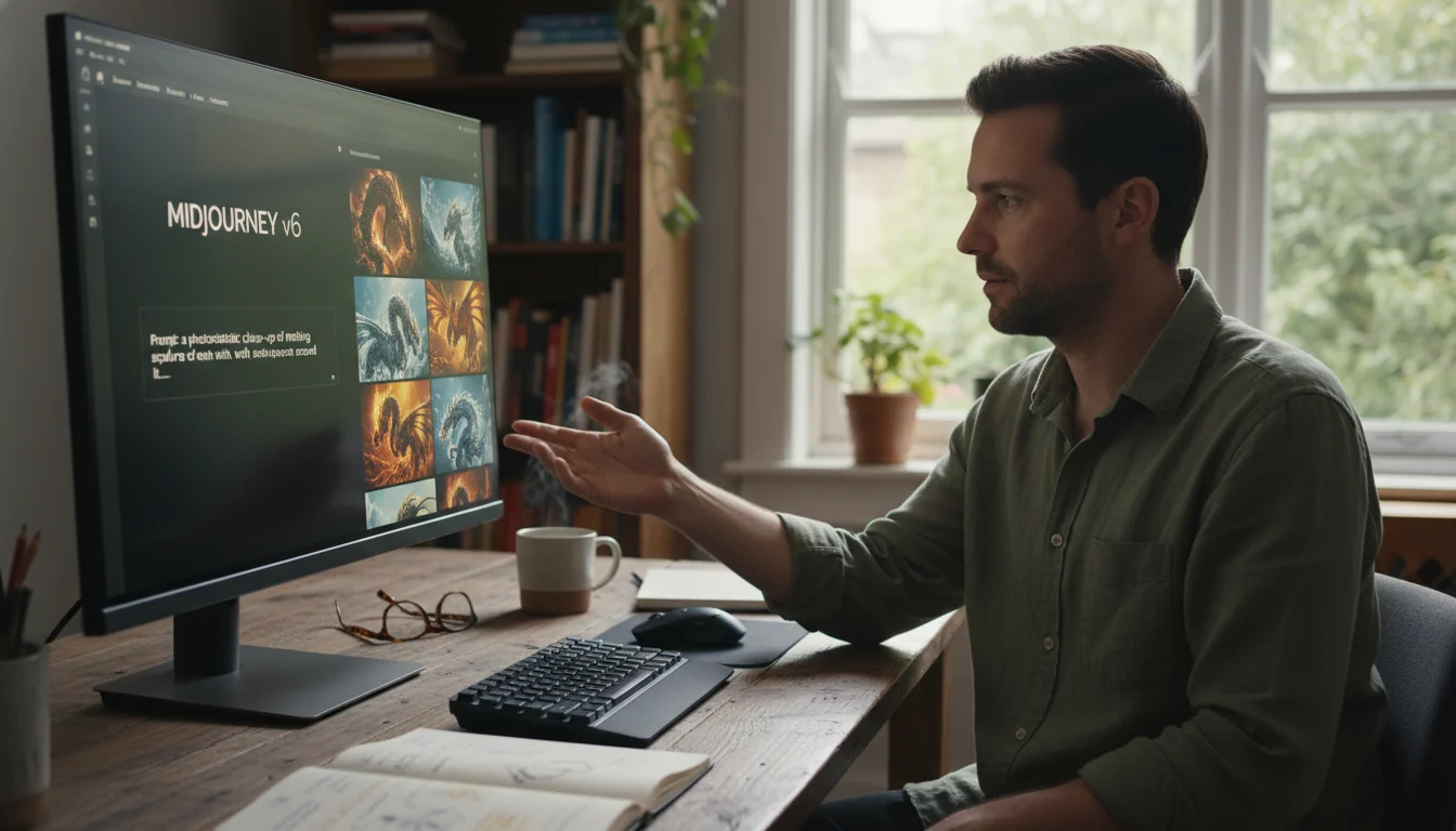 Imagen hiperrealista de alta resolución generada por Midjourney v6, mostrando detalles fotorrealistas con gran nitidez.