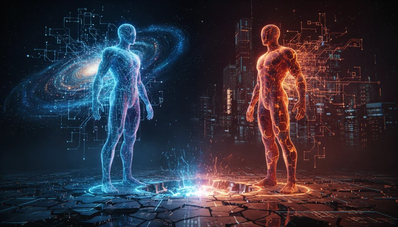 Representación visual de la competencia entre GPT-4 Turbo y Google Gemini Ultra, destacando la batalla de gigantes en IA generativa.